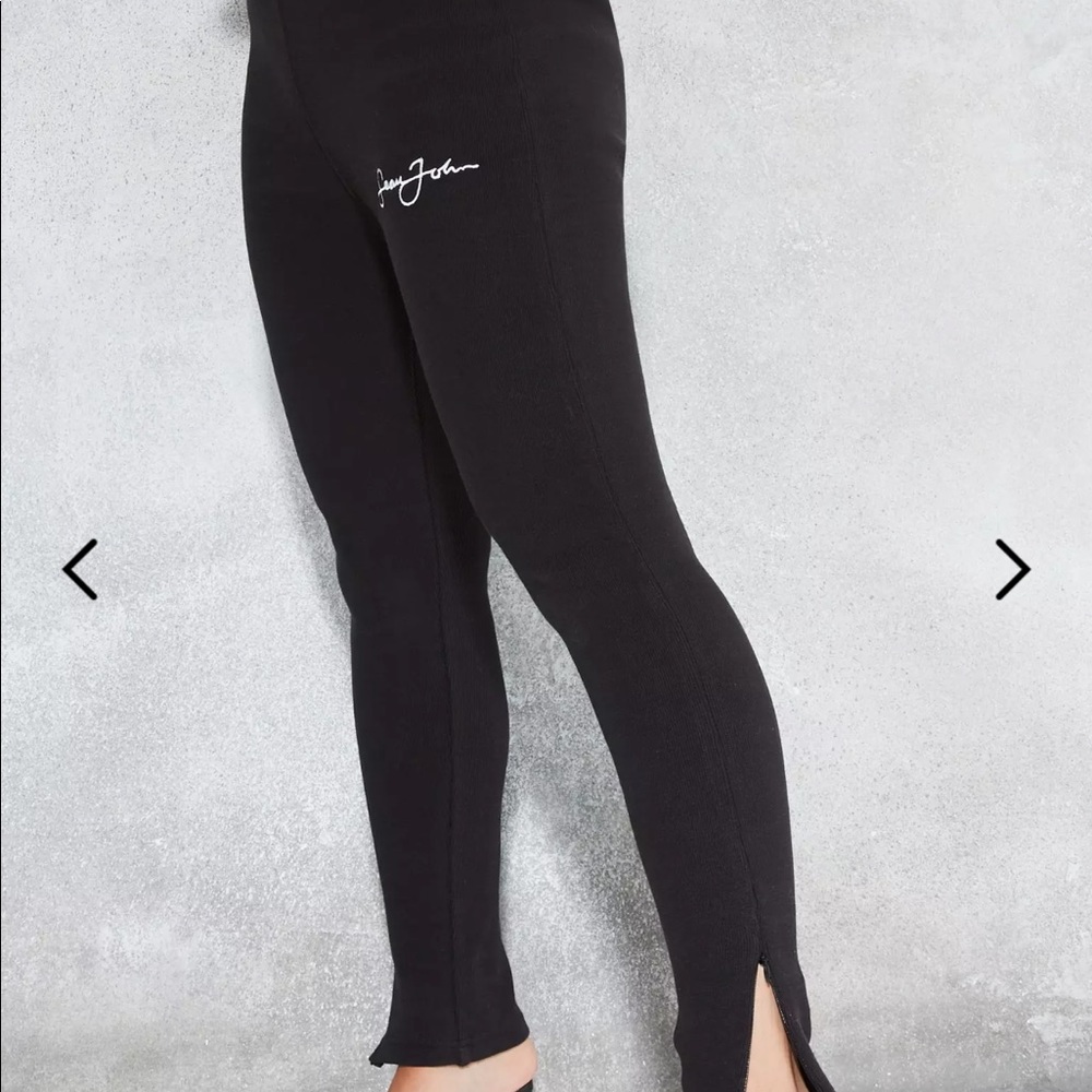 Sean John x Missguided Black Rib Leggings